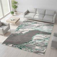 Smart Living Parma Modern Shimmer Rug - Soft Luxury for Living & Bedroom in Emerald | Size: 160 cm x 230 cm