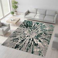 Smart Living Luxury Soft Modern Shimmer Sunset Rug for Living & Bedroom in Emerald | Size: 200 cm x 290 cm