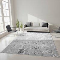 Smart Living Luxury Soft Modern Shimmer Sunset Rug for Living & Bedroom in Grey | Size: 160 cm x 230 cm