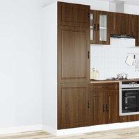 Berkfield Home Kitchen Cupboard "Porto" Brown Oak Engineered Wood