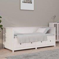 Berkfield Home Day Bed White 90x190 cm Solid Wood Pine