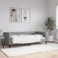 Berkfield Home Day Bed Light Grey 90x190 cm Fabric