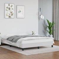 Berkfield Home Bed Frame White 135x190 cm Double Faux Leather