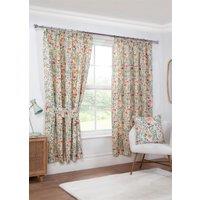 Sundour Amaryllis Pencil Pleat Curtains in Cream | Size: 117 cm width x 229 cm drop