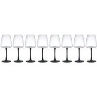 Mikasa Palermo Set of 8 Crystal White Wine Glasses 400ml in Clear