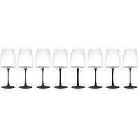 Mikasa Palermo Crystal Red Wine Glasses, Set of 8, 450ml in Clear