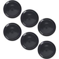 Mikasa Serenity 6-Piece Ceramic Side Plate Set in Black