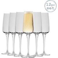 Bormioli Rocco Aurum Champagne Flutes - 230ml - Pack of 12 in Clear