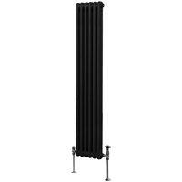 Monstershop Traditional 2 Column Radiator - 1800 x 292mm - Black