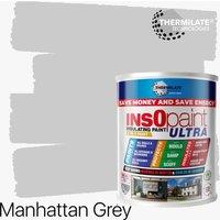 THERMILATE TECHNOLOGIES InsOpaint ULTRA - 9 IN 1 Interior & Exterior Paint - 1L in Manhattan Grey