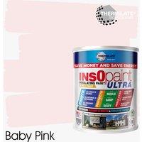 THERMILATE TECHNOLOGIES InsOpaint ULTRA - 9 IN 1 Interior & Exterior Paint - 1L in Baby Pink