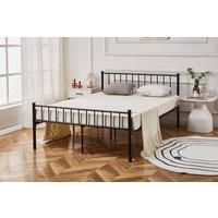 Crazy Price Beds Ltd Cromer Black Metal Bed | Size: Double