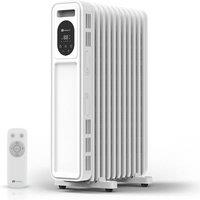 PureMate 2300W Oil Filled Radiator with Remote Control in White