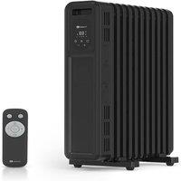 PureMate 2300W Oil Filled Radiator with Remote Control Black