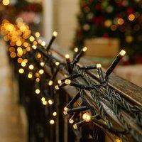 Voltico 400 LED Chaser Christmas String Lights in Cool White | Size: 12m