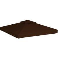 Berkfield Home 2-Tier Gazebo Top Cover 310 g/m 3x3 m Brown