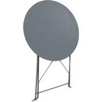 Berkfield Home 3 Piece Bistro Set Steel Grey