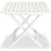 Berkfield Home 3 Piece Folding Bistro Set Plastic White