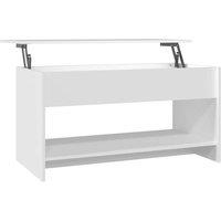 Berkfield Home 809647 Coffee Table White 102x50x52, 5 cm Engineered Wood