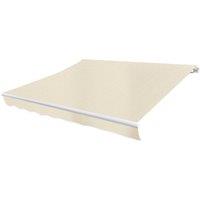 Berkfield Home Awning Top Sunshade Canvas Cream 4 x 3 m in Beige