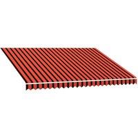 Berkfield Home Awning Top Sunshade Canvas Orange & Brown 350x250 cm