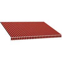 Berkfield Home Awning Top Sunshade Canvas Orange & Brown 450x300 cm