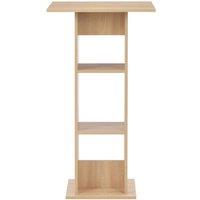 Berkfield Home Bar Table Oak 60x60x110 cm in Brown | Size: 60 x 60 x 110 cm