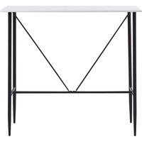 Berkfield Home Bar Table White 120x60x110 cm MDF | Size: 120 x 60 x 110 cm