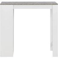 Berkfield Home Bar Table with Shelf White 110x50x103 cm | Size: 110 x 50 x 103 cm