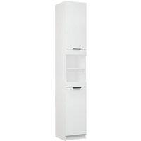 Berkfield Home Bathroom Cabinet White 32x34x188.5 cm Engineered Wood