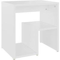 Berkfield Home Bed Cabinet White 40x30x40 cm Engineered Wood | Size: 40 x 30 x 40 cm