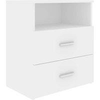 Berkfield Home Bed Cabinet White 50x32x60 cm | Size: 50 x 32 x 60 cm