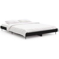 Berkfield Home Bed Frame Black 135x190 cm Double Engineered Wood