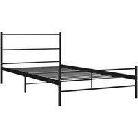 Berkfield Home Bed Frame Black Metal 100x200 cm