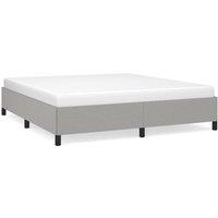 Berkfield Home Bed Frame Light Grey 180x200 cm Super King Fabric