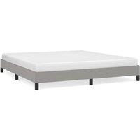 Berkfield Home Bed Frame Light Grey 180x200 cm Super King Fabric