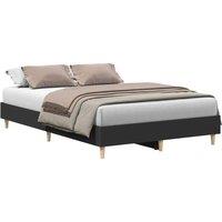 Berkfield Home Bed Frame No Mattress Black 135x190 cm Double Engineered Wood