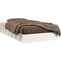Berkfield Home Bed Frame White 90x190 cm Single Solid Wood