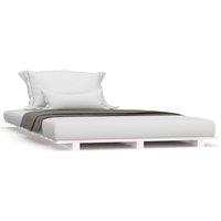 Berkfield Home Bed Frame White 90x200 cm Solid Wood Pine
