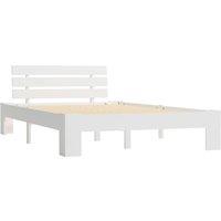 Berkfield Home Bed Frame White Solid Pine Wood 120x200 cm | Size: Small Double