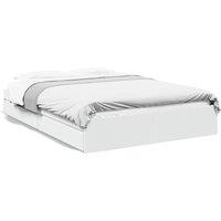 Berkfield Home Bed Frame with Drawers without Mattress White 160x200 cm
