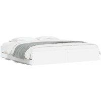 Berkfield Home Bed Frame with Drawers without Mattress White 180x200 cm Super King