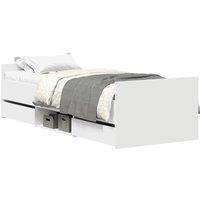 Berkfield Home Bed Frame with Headboard & Footboard White 90x190 cm Single