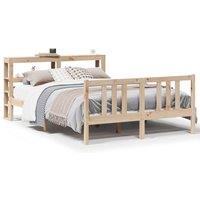 Berkfield Home Bed Frame with Headboard without Mattress 120x200 cm in Brown