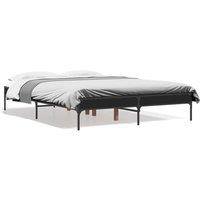 Berkfield Home Bed Frame without Mattress Black 120x200 cm | Size: Small Double