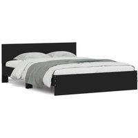 Berkfield Home Bed Frame without Mattress Black 140x200 cm