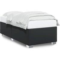 Berkfield Home Bed Frame without Mattress Black 90x190 cm Single Faux Leather