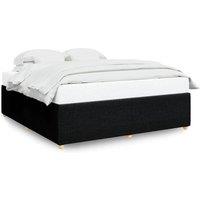 Berkfield Home Bed Frame without Mattress Black Super King Fabric