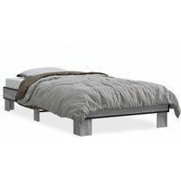 Berkfield Home Bed Frame without Mattress Grey Sonoma 100x200 cm