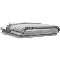 Berkfield Home Bed Frame without Mattress Grey Sonoma 120x190 cm Small Double